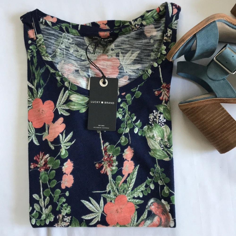 Lucky Brand Floral Tee